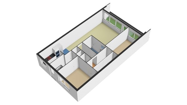 Floorplan - Toussaintstraat 12, 3027 XX Rotterdam